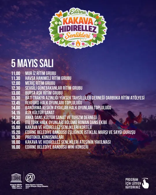 KAKAVA- HIDIRELLEZ ŞENLİKLERİ PROGRAMI AÇIKLANDI